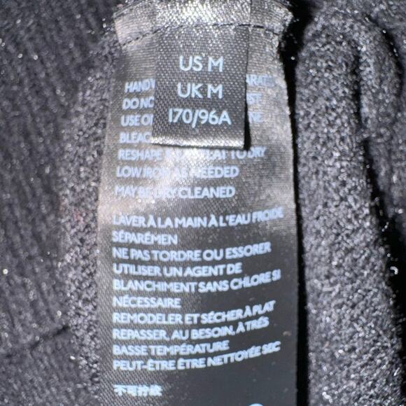 Anthropologie Black Oversized Elevated Basics Quiet Luxury Cozy Knit Sweater M - Picture 6 of 9